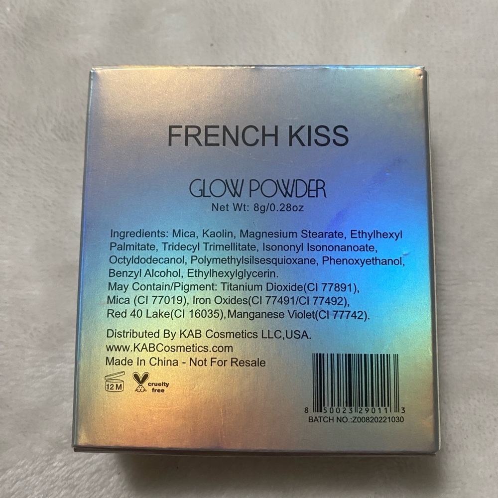 KAB Cosmetics Pressed Glow Powder in French Kiss - Picture 3 of 5